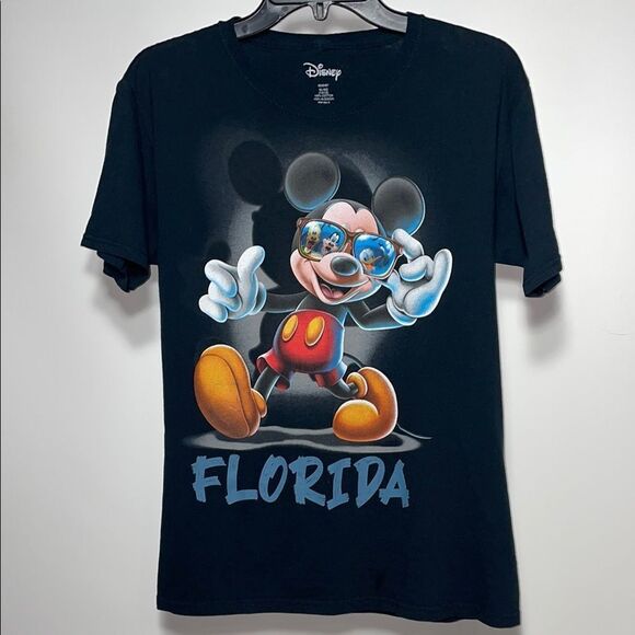 Disney Black Mickey Mouse Florida Tee - Picture 1 of 8